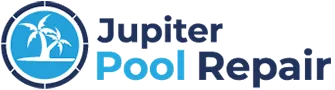 Jupiter Pool Repair logo with palm trees